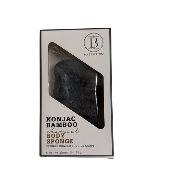 Bathorium - Konjac Bamboo Charcoal Body Sponge - New - Picture 5 of 5